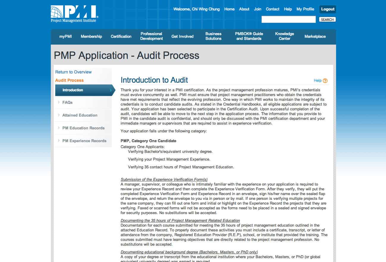 Pmp application form pdf